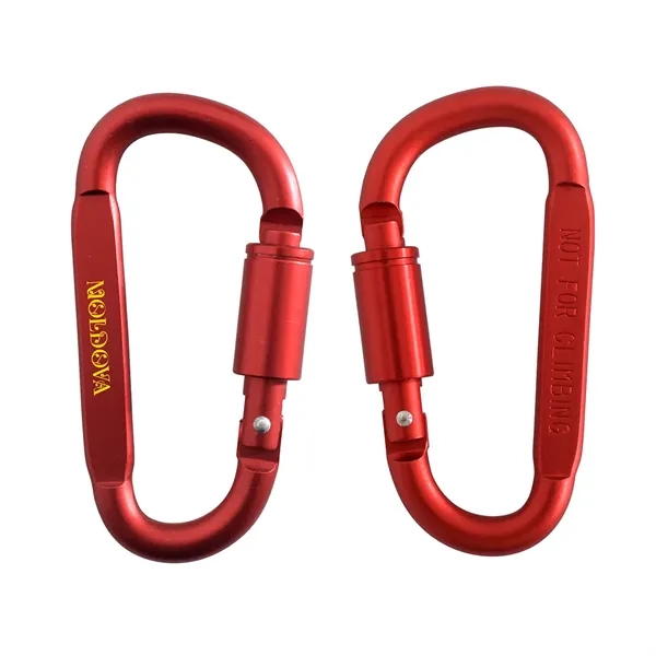 Medium Red color option for Best Buddy Tools ® D Ring Carabiner With Lock