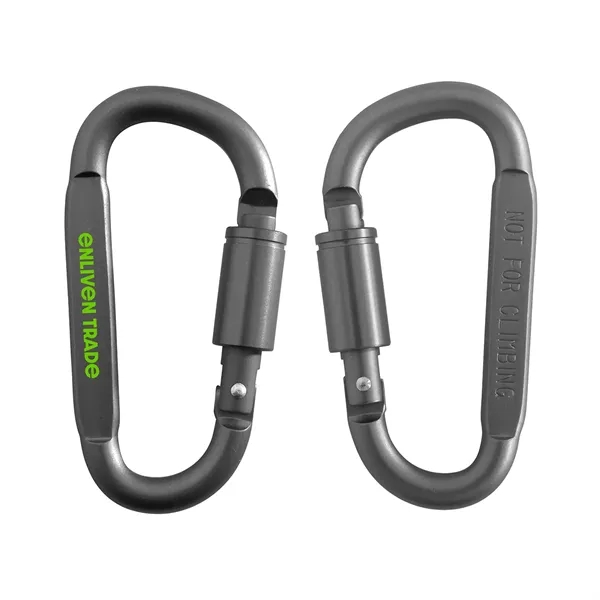 Metalic Black color option for Best Buddy Tools ® D Ring Carabiner With Lock