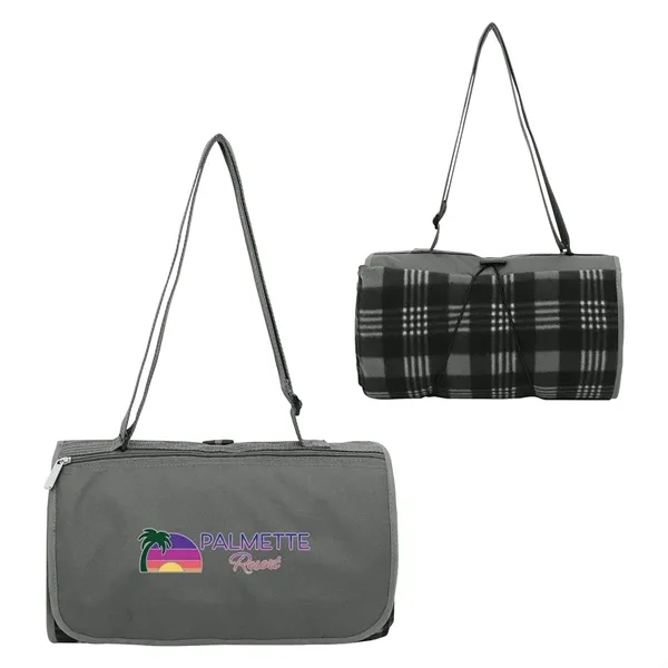 Dark Gray color option for Premium Barrel Fleece Picnic Blanket