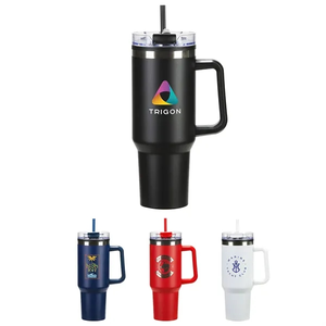 Photo of Ohana 40 Oz Stainless Steel/Polypropylene Mug With Color Mat