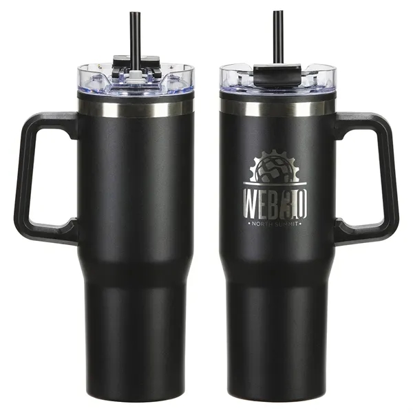 Medium Black color option for Oceanic 30 Oz Stainless Steel/Polypropylene Mug With Color M