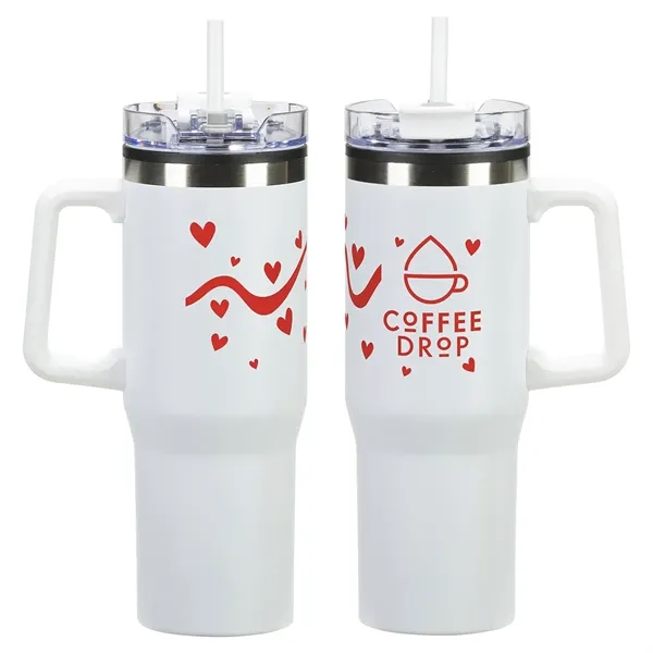 Medium White color option for Oceanic 30 Oz Stainless Steel/Polypropylene Mug With Color M