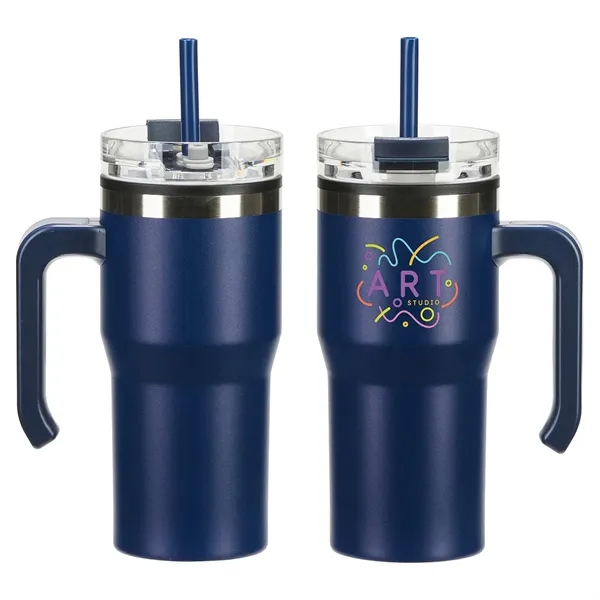 Medium Navy Blue color option for Outback 20 Oz Stainless Steel/Polypropylene Mug With Lid And