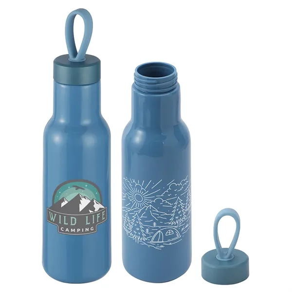 Light Blue color option for Cameo 23 Oz Pla Sports Bottle With Silicone Loop Handle