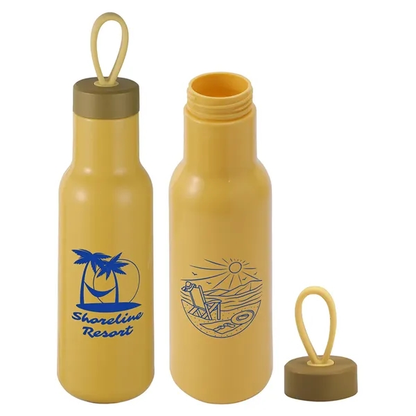 Medium Yellow color option for Cameo 23 Oz Pla Sports Bottle With Silicone Loop Handle