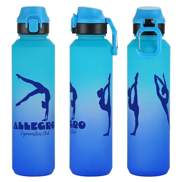 Medium Blue color option for Chroma 27 Oz Tritan® Bottle With Snap Top Lid & Carabiner