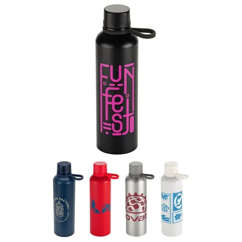 Main photo of Avento 25 Oz Recycled Aluminum Bottle With Silicone Loop