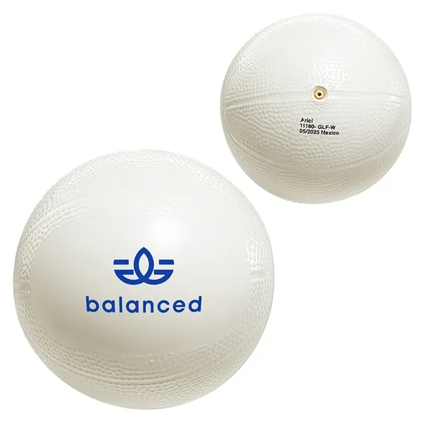 Medium White color option for Basketball 4  Vinyl Sports Ball