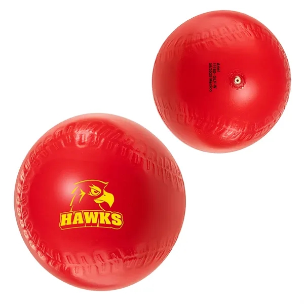 Medium Red color option for Baseball 4  Vinyl Sports Ball