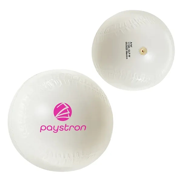 Medium White color option for Baseball 4  Vinyl Sports Ball