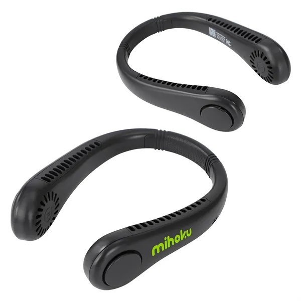 Medium Black color option for Cyclone Dual Airflow Neck Fan