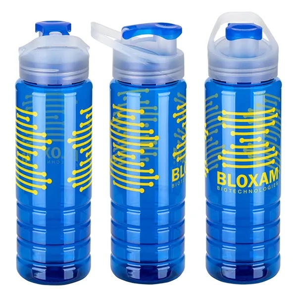 Translucent Blue color option for Breakaway 26 Oz Rpet Sports Bottle With Flip Top Spout