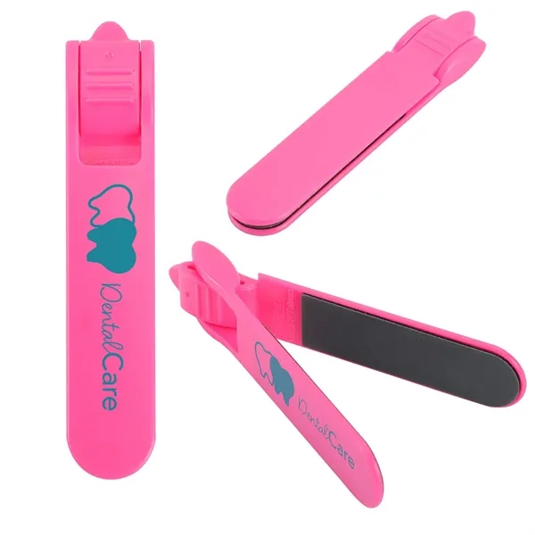 Medium Pink color option for Salon Folding Dual Nail File