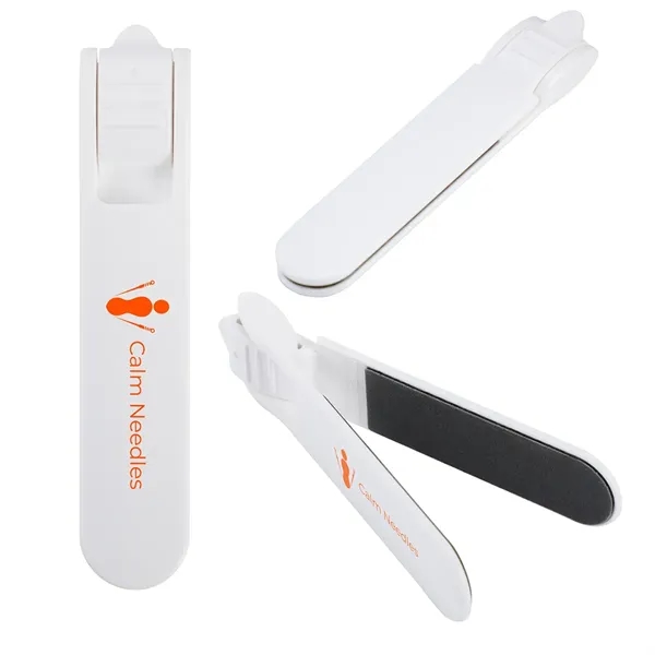Medium White color option for Salon Folding Dual Nail File