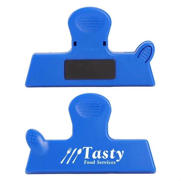 Medium Blue color option for Gripper Magnetic Bag Clip With Knife Opener