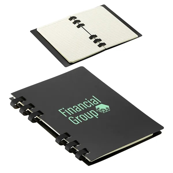 Medium Black color option for Campus 6 Ring Notebook Made With Repreve® Recycled Polyprop