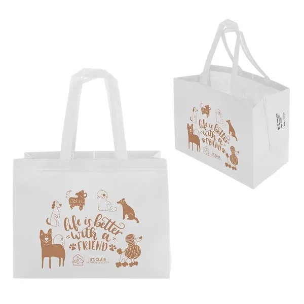 Medium White color option for Kingston 80 Gsm Recycled Non Woven Polypropylene Heat Sealed