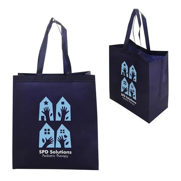 Medium Navy Blue color option for Freeport 80 Gsm Recycled Non Woven Polypropylene Heat Sealed