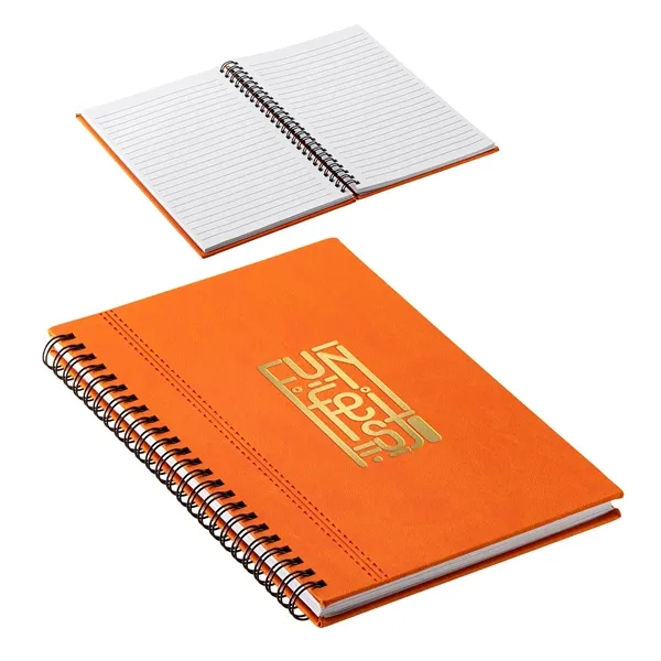 Medium Orange color option for The Ambassador Executive Spiral Journal