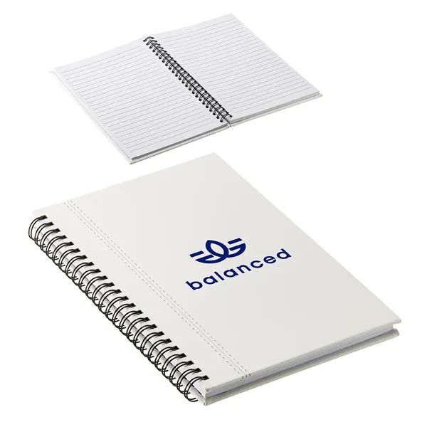 Medium White color option for The Ambassador Executive Spiral Journal