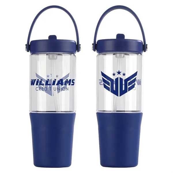 Medium Royal Blue color option for Harbor 40 Oz Recycled Tumbler With Straw