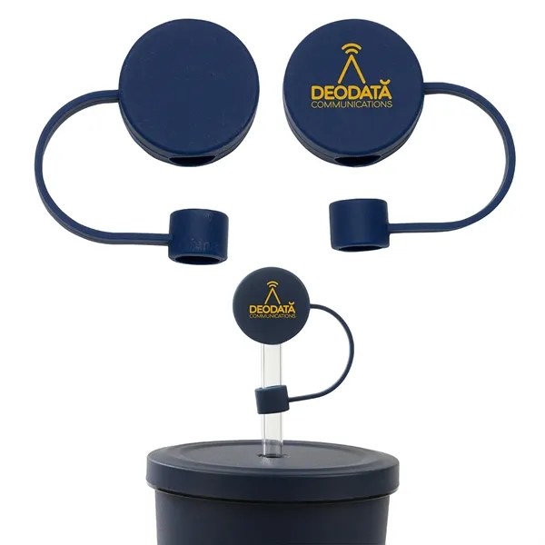 Medium Navy Blue color option for Flip N Sip Silicone Straw Cap