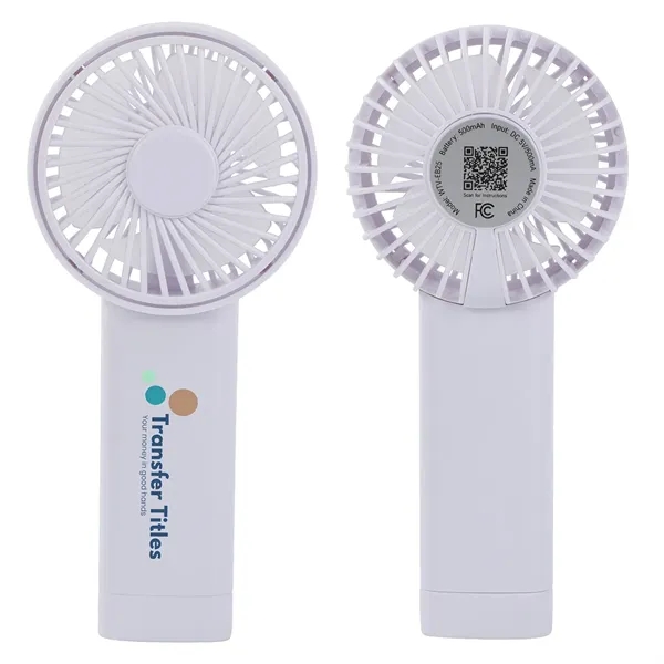 Medium White color option for Easy Breeze Rechargeable Hand Fan