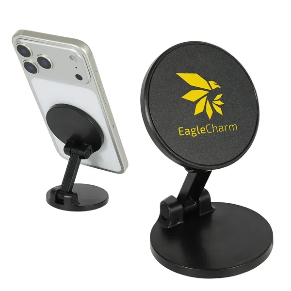 Medium Black color option for Pillar Magnetic Collapsible Phone Stand With Magnetic Base