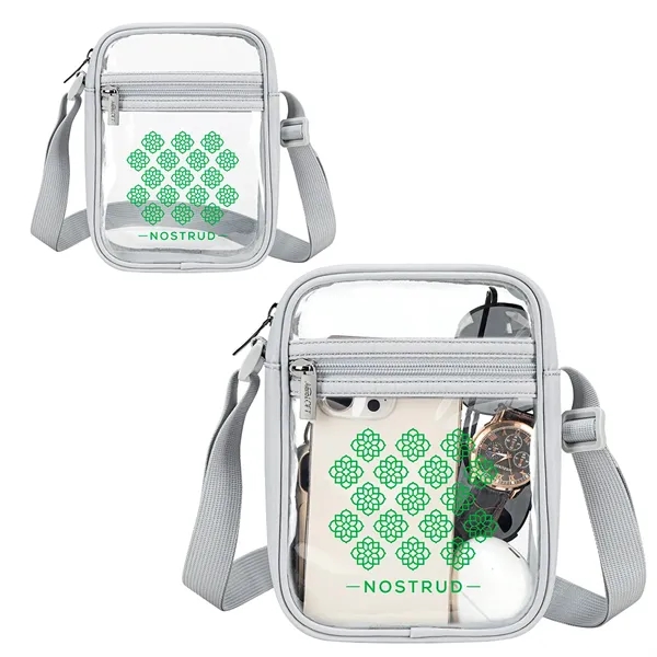 Light Gray color option for Aero Loft® Clear View Crossbody Stadium Bag