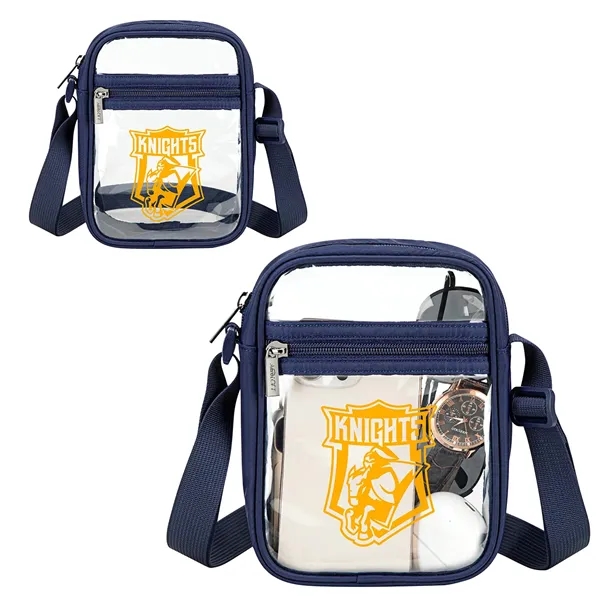 Medium Navy Blue color option for Aero Loft® Clear View Crossbody Stadium Bag