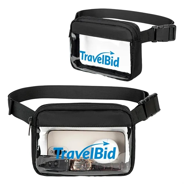 Medium Black color option for Aero Loft® Clear View Crossbody Belt Bag