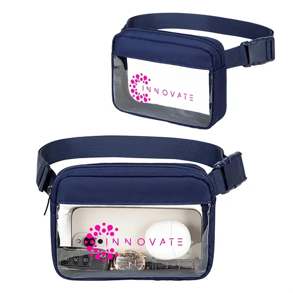 Medium Navy Blue color option for Aero Loft® Clear View Crossbody Belt Bag