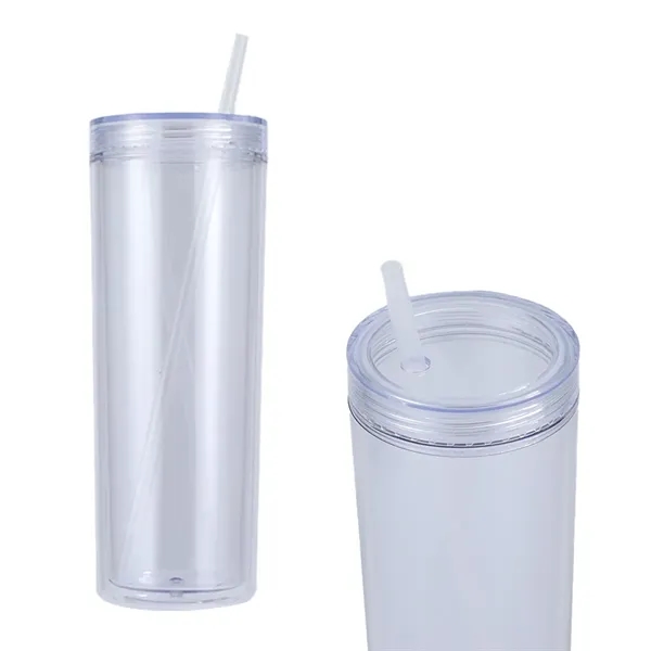 Clear color option for Arden 16 Oz Recycled Acrylic Straw Tumbler