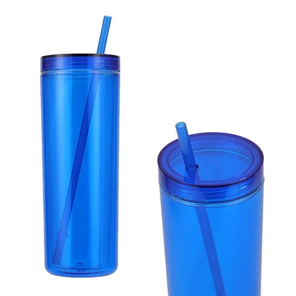 Medium Royal Blue color option for Arden 16 Oz Recycled Acrylic Straw Tumbler
