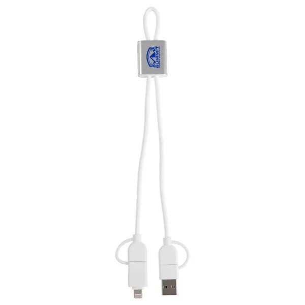 Medium White color option for Forge 4 In 1 60 W Data & Fast Charging Cable