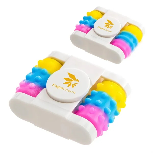 Rainbow color option for Massage Roller With Spinner