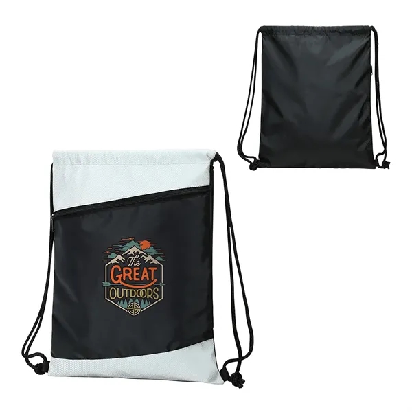 Medium Black color option for Gateway Rpet Drawstring Bag