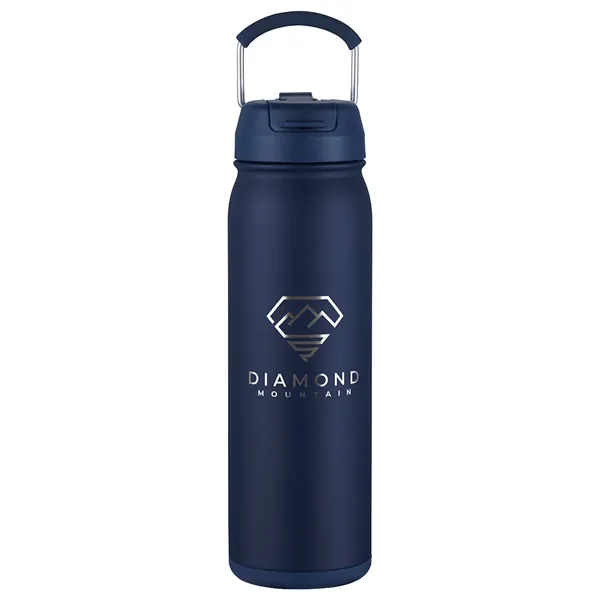 Medium Navy Blue color option for Tuscany 24 Oz Eco Friendly 2 In 1 Vacuum Insulated Bottle