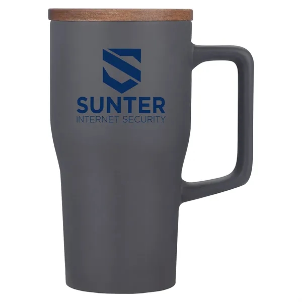 Medium Gray color option for Element 18 Oz Ceramic Mug W/ Wood Lid