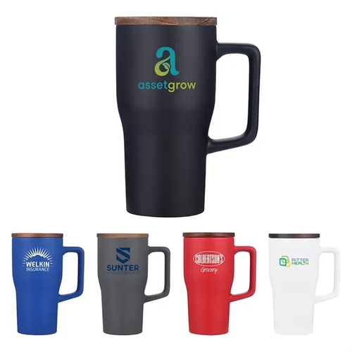 Main photo of Element 18 Oz Ceramic Mug W/ Wood Lid