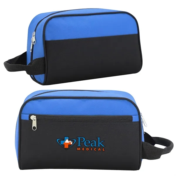 Medium Royal Blue color option for Porter Polyester Toiletry Bag
