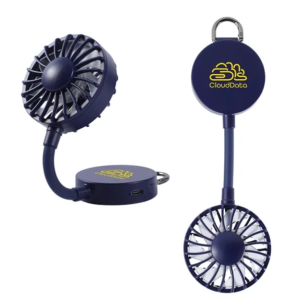 Medium Navy Blue color option for Cool Clip Rechargeable Portable Fan With Magnet Base