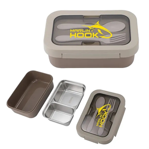 Photo of Bento Stainless Steel/Pp Lunch Box With Utensils