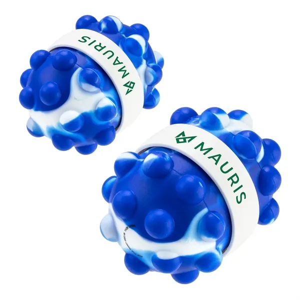Blue/White color option for Push Pop And Spinner Ball