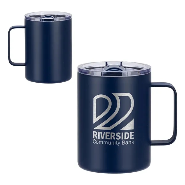 Medium Navy Blue color option for Camper 14 Oz Eco Friendly Vacuum Insulated Camp Mug