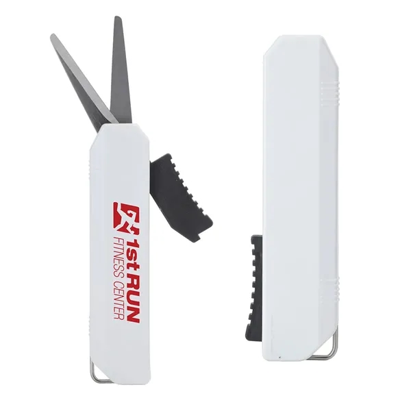 Medium White color option for Slim Trim Folding Travel Scissors