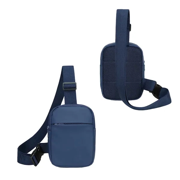 Medium Navy Blue color option for Posse Leatherette Crossbody Bag