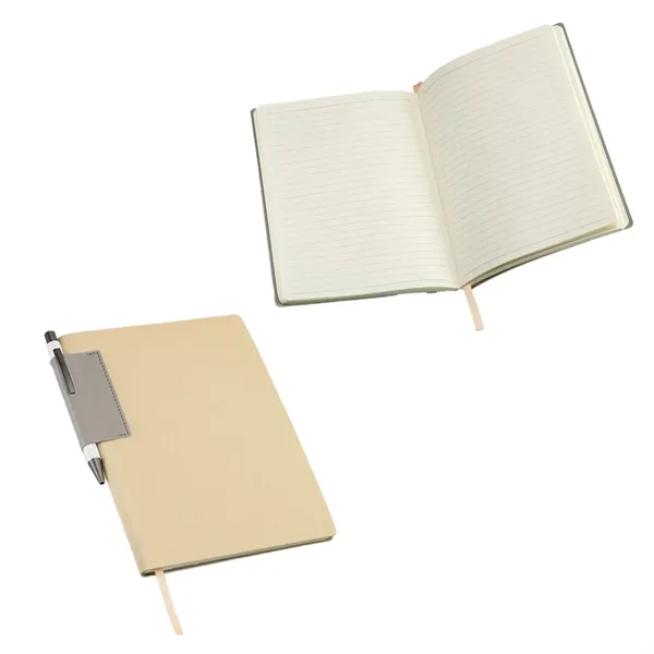 Medium Tan color option for Charter Textured Softcover Journal With Pen