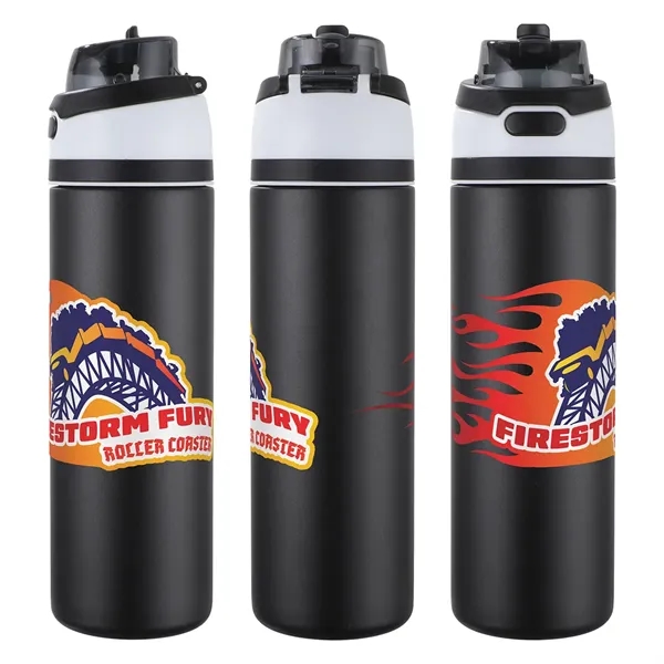 Medium Black color option for Dunes 24 Oz 2 In 1 Vacuum Insulated Stainless Steel Bottle