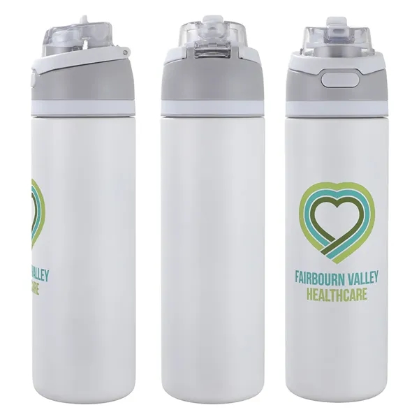 Medium White color option for Dunes 24 Oz 2 In 1 Vacuum Insulated Stainless Steel Bottle